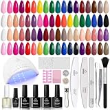 Beetles Gel Nail Polish Kit with U V Light, 46 PCS 25 Colors Gel Polish Kit Beetles Gel Nail Polish Kit with U V Light, 46 PCS 25 Colors Gel Polish Kit