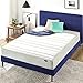 ZINUS 8 Inch Foam and Spring Mattress, Twin, CertiPUR-US Certified Foams, Mattress in A Box, White