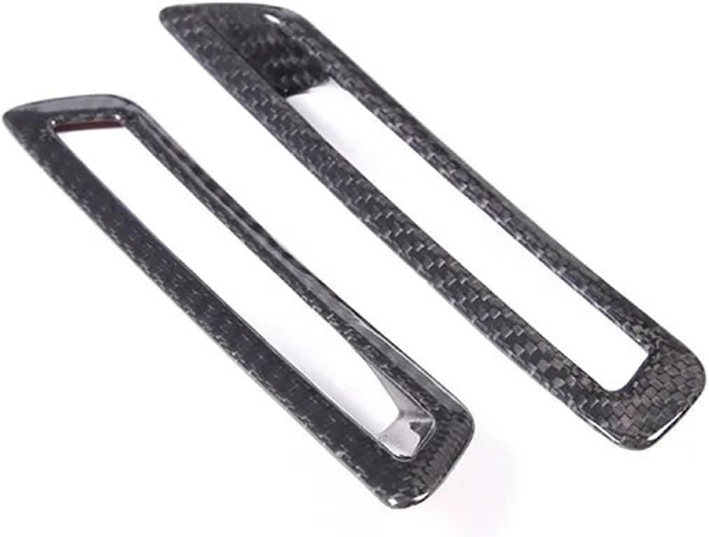 GERRIT Car Accessories Fit for BMW 8 Series G14 G15 G16 2019-2022 Carbon Fiber Car A Pillar Air Conditioning Outlet Decorative Frame Sticker Upholstery Care (Color : Real Carbon Fiber)