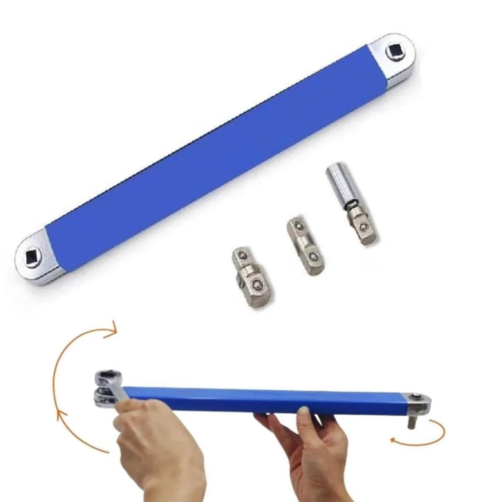 Ualxpao One Color Offset Wrench Tight Reach Extension Wrench With 4 Transmission Adapter For Tight Spaces For Automotive Repair