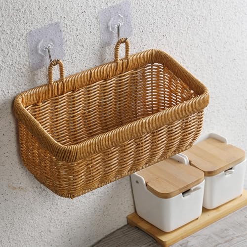 Paniers de rangement suspendus tissés à la main modulables