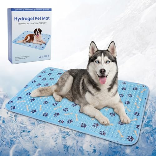 Dog Cooling Mat 36 Inch, Patent Self-Cooling Gel Pad for Medium Dogs, Cats & Small Pets, Waterproof Durable Pet Cooling Pad for Dog Beds, Sofa, Floor, Indoor Outdoor Use