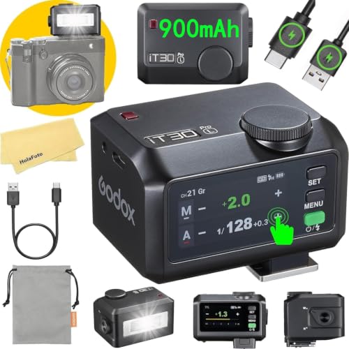 Image of Godox iT30 Pro L iT30Pro L TTL Mini Camera Flash for Leica Flash Speedlight Speedlite,Wireless Master & Receiver,Full-Color Touchscreen,Built-in Diffuser,1.5s Recycle Time