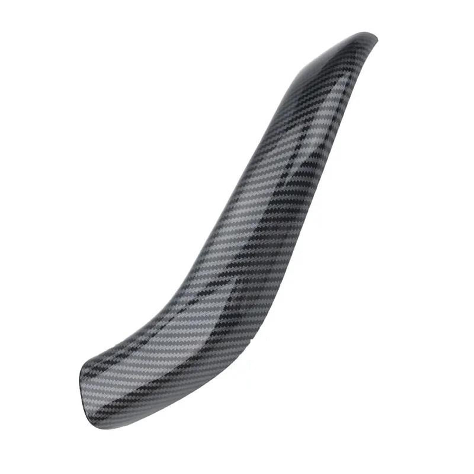 YUEYZHK Car Interior Door Left Right Pull Handle Outer Cover Panel Trim for BMW X1 X2 F48 F49 F39 16-22 51417417513(1xCarbon Left5)