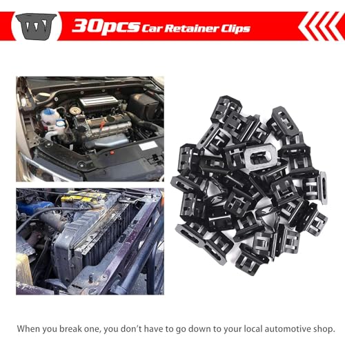 Image of OTUAYAUTO 30PCS Metal Grill Clips, Replacement for Buick Cadillac Hummer GMC Oldsmobile Bumper Cover Front Grille Retainer Clips #OEM 15078238, 700-053