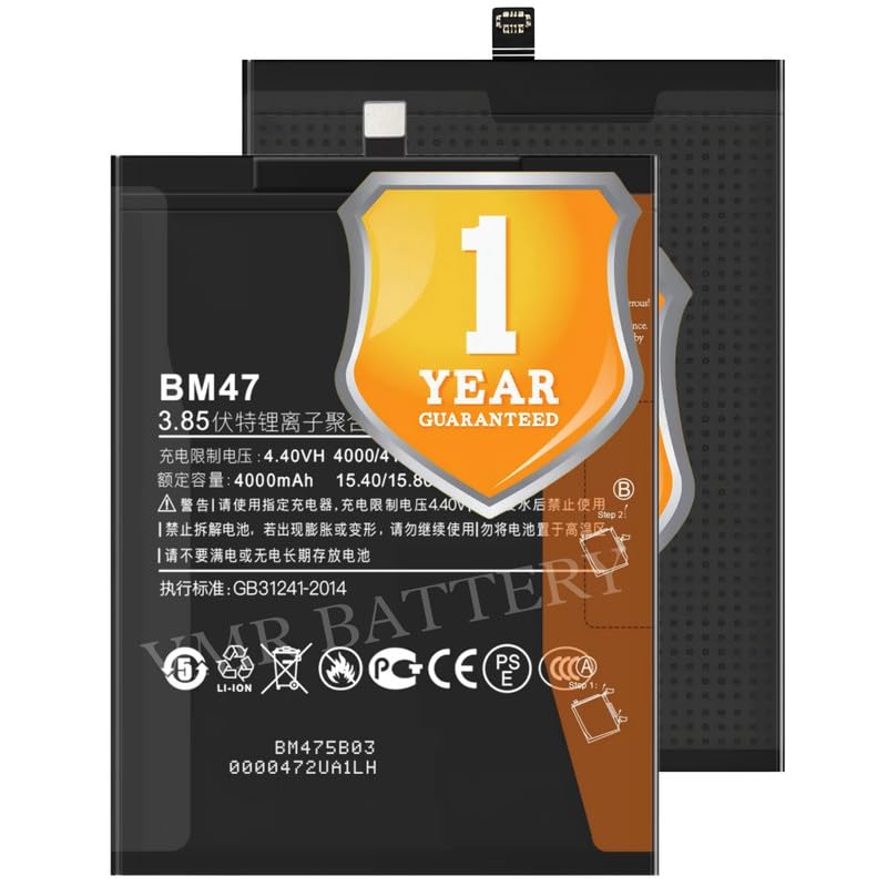 Image of Original BM47 Battery Compatible with Xiaomi Redmi 3 (2015816) | Redmi 3s (2016031) | Redmi 3X | Redmi 3 Pro | Redmi 3s Prime | Redmi 4 (4X) (2016060, 2016090, MAG138, MAE136) - 1 Year Warranty K7