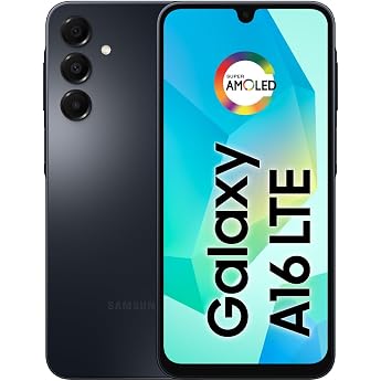 Samsung Galaxy A16 Mobile Phone, 128GB + 4GB RAM, Up to 50MP Camera, 6.7 Inch Screen, NFC, IP54, 5000mAh Battery, Black