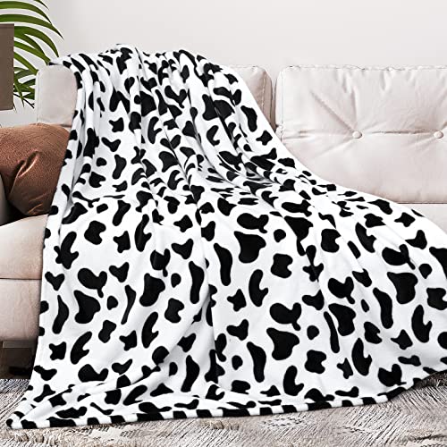 Inhand Cow Print Blanket, Fuzzy Baby Girl Cow Print Throw Blankets For Couch, Kids Fleece Throw Blanket, Soft Warm Plush Cow Toddler Blanket For Boys, Flannel Throw Blankets For Children, 40''X50'' #TOP15