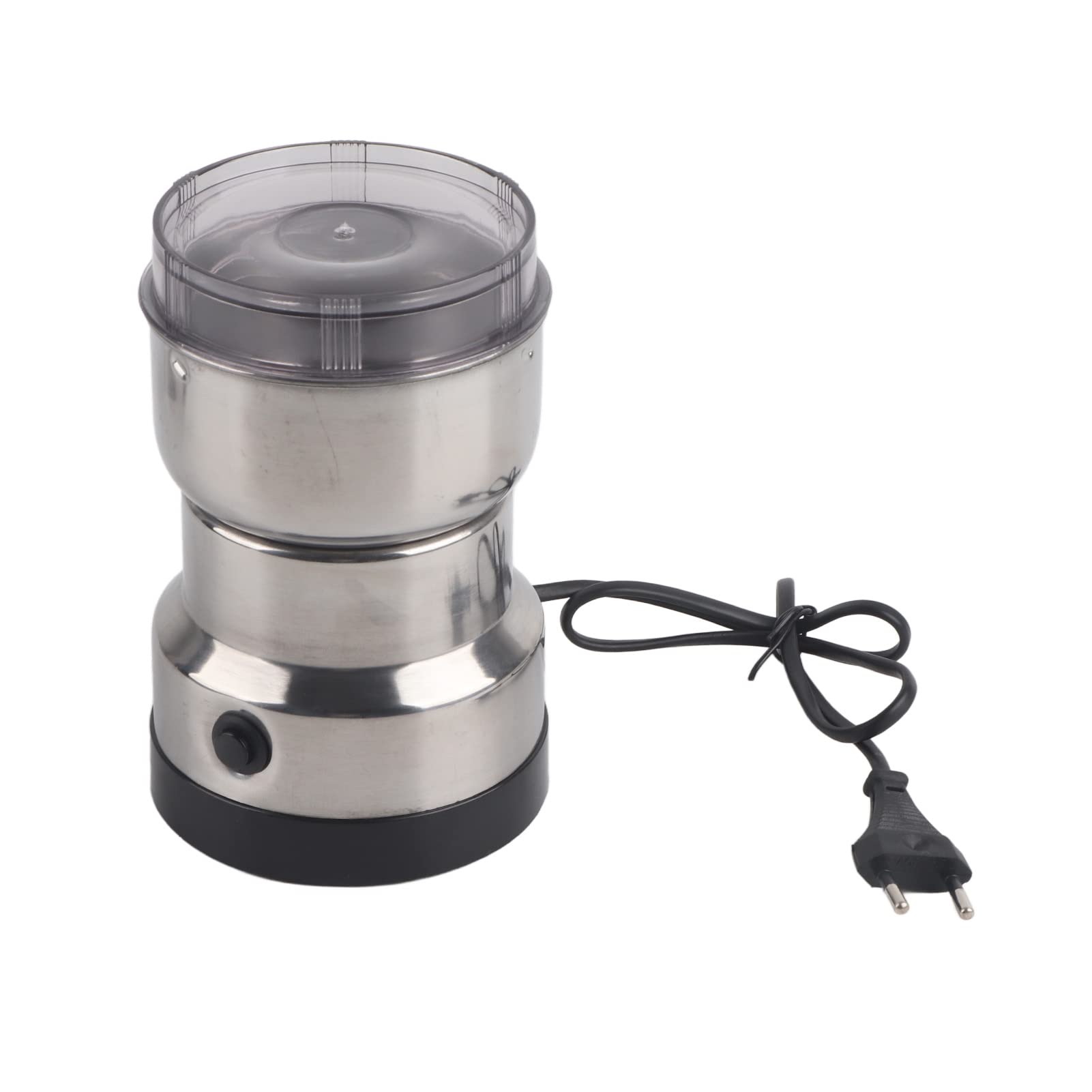 Ejoyous Gewürz und Kaffee Mühle, Elektrische Kaffeemühle, Elektrische Gewürzmühle 200W mit großer Kapazität Abnehmbare Edelstahlbehälter, Klarer Deckel Multifunktional