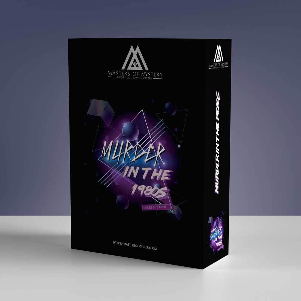 Masters of Mystery1980s Murder Mystery Game Kit Up To 20 Players - USB Version With Digital/Printable Files Medium English 4 - 20 Players