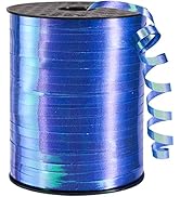 PartyWoo Blue Ribbon, 500 Yard Curling Ribbon for Crafts, Balloon Ribbon, Ribbon for Gift Wrappin...