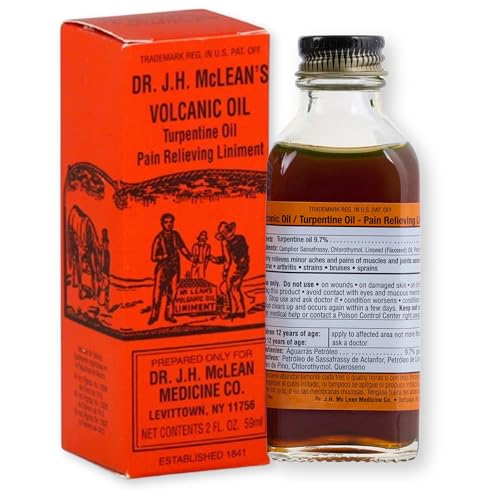 DR. J.H. McLEAN’S Volcanic Turpentine Oil Liniment – Classic Topical Formula for Muscle and Joint Comfort – 2 fl oz