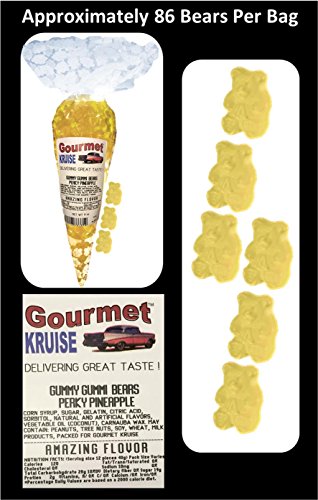 Gummi Pineapple Gummy Bears 3-11 oz Perky Gift Bags miniatura 2