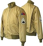 Fury Brad Pitt WW2 Military Style Wardaddy Army Tanker Cotton Bomber Jacket Costume Khaki