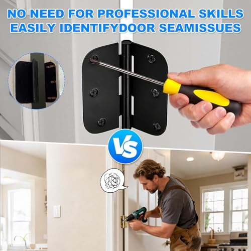 Image of Door Hinge Shims, Filling Gaps in Interior Doors Adjusting The Spacing to Align Them, Used to Solve Problems Such As Door Air Leakage, Can Be Trimmed,3.5 Inch (100, 3.5 Inch Hinge Shims)