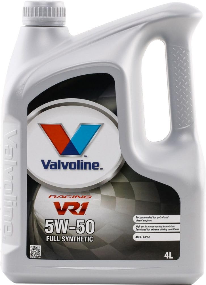 Valvoline Aceite de motor 5W-50 VR1 Aceite completamente sintético ACEA A3/B4 API SM Racing 4L Compatible con MERCEDES-BENZ Clase C T-modell S204 Clase E T-modell S212 Clase C T-modell S205
