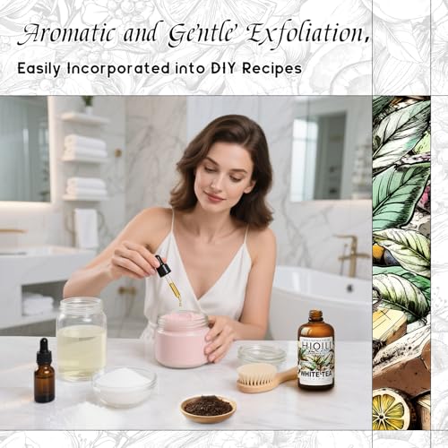 Image of HIQILI White Tea Fragrance Oil for Reed Diffuser for Home - 1 Fl Oz | Hotel Collection Diffuser Oil, Long-Lasting Scent, DIY Candle & Soap & Perfume & Air Freshener Spray, Dropper Included