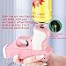 Gun Butane Torch Lighter. Filling is Possible, PistolCigarettes Case CasesAdjustable Straight Flame Lighter,Great for Smokers Gun Gift for Men (No Fuel) (Pink and White)