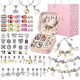 UFU Charm Bracelet Making Kit Girls Beads for Jewelry Making Kit, Unicorns Arts Crafts Gifts Set for