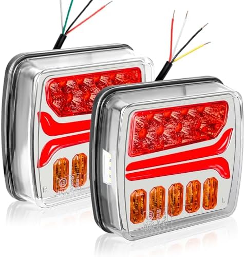 GOOACC 6Inch Oval Trailer Tail Light 2PCS 10LED White Reverse Back Up Lights W/Surface Mount Grommets Plugs IP67 Waterproof For Truck RV Tractor, Lighting - Canada - View #5