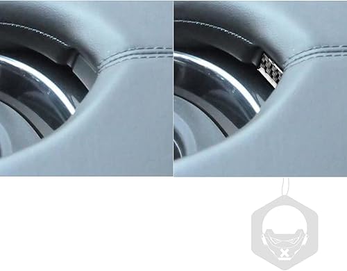 Miniatura 31 de NVCNX Real Premium - Adhesivo de fibra de carbono para puerta de automóvil, puerta de automóvil, cerradura de puerta de automóvil, marco de botón