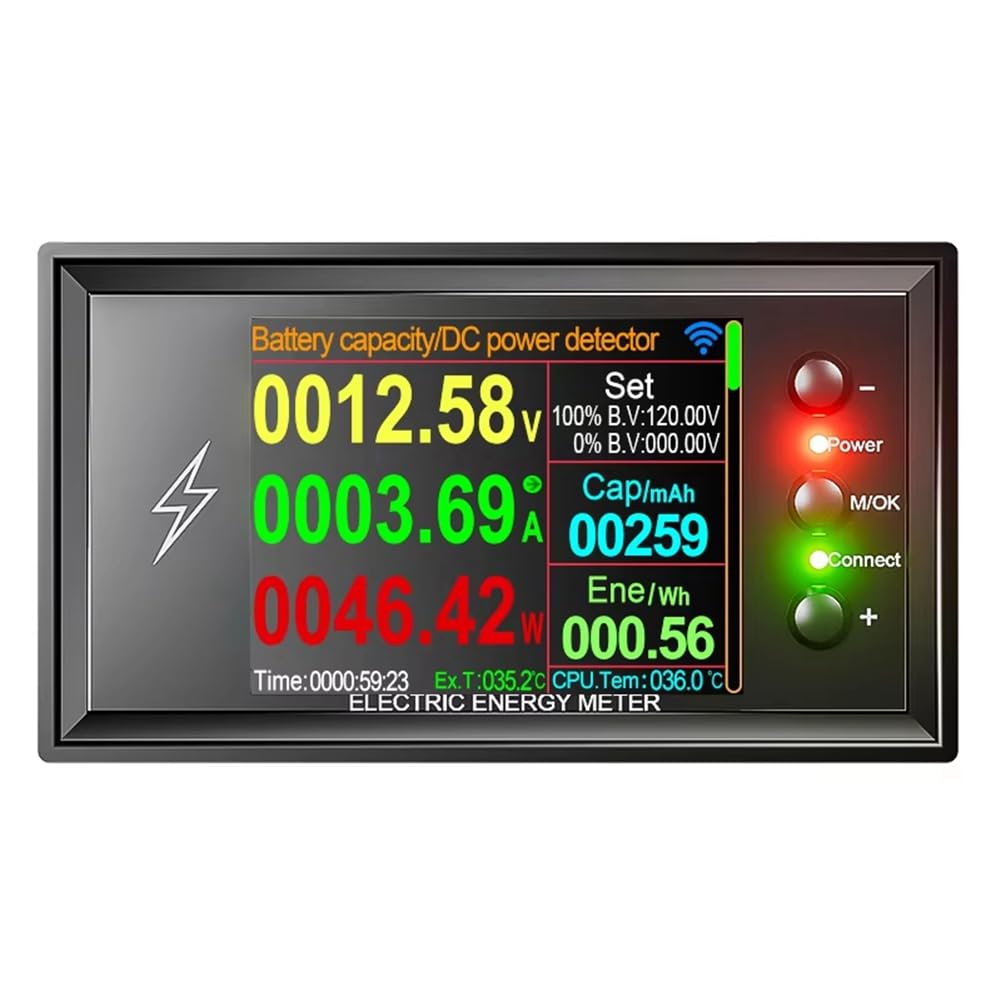 Probador de Capacidad de Batería de Litio Inteligente DT20W 0-420 V Tuya WiFi, Medidor de Potencia Coulomb, Voltaje y Corriente CC de 30 A