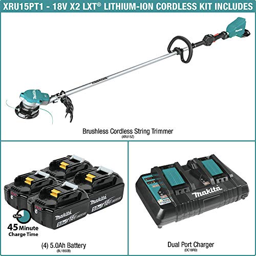 Cordless Grass Trimmer with 2 Batteries