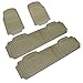 Spec-D Tuning Universal Fitment 4 Piece Beige Heavy Duty All Weather 3D Rubber Floor Mats Front + Rear