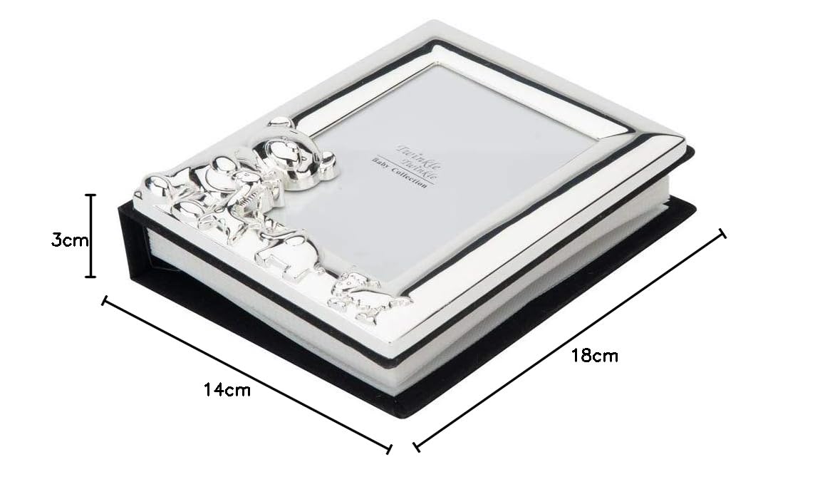 Plaqué argent Album photo peut contenir 182,9 x 15,2 x 10,2 cm