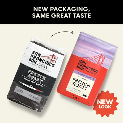Image of San Francisco Bay Coffee - Dark Roast Whole Bean Coffee - French Roast (2 lb bag)