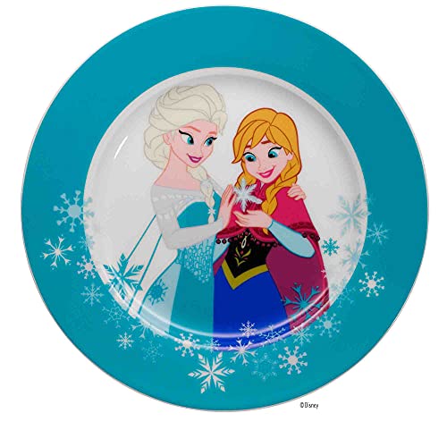 WMF Disney Frozen Assiette pour enfant, en porcelaine, passe au lave-vaisselle, couleurs résistantes, convient à un usage alimentaire, diamètre : 19 cm