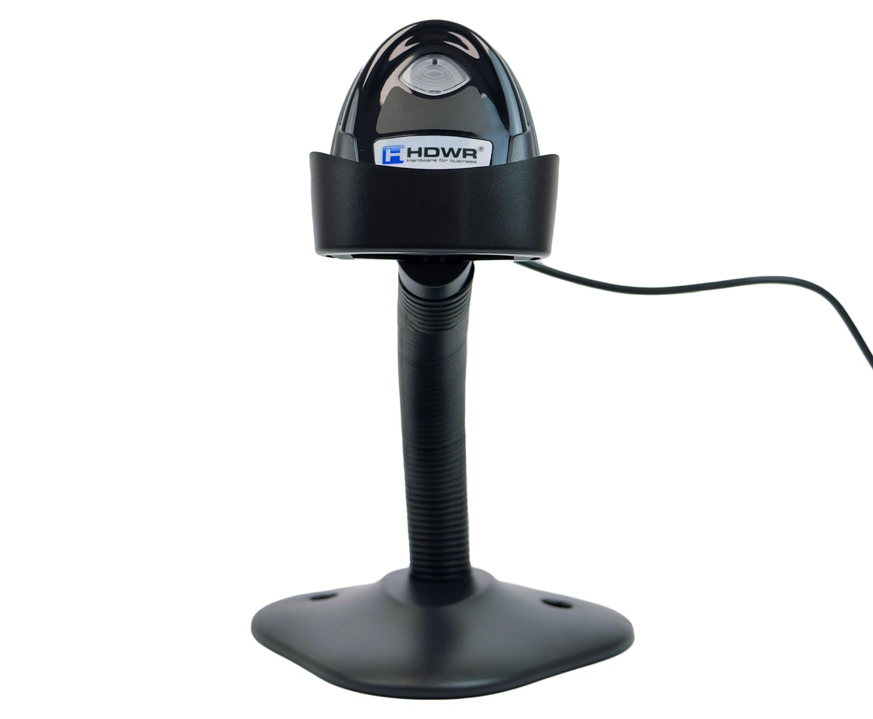 HDWR HD870A Lector QR Aztec y código de Barras con Base, USB | Escaneo automático en la base, COM virtual, con cable, para caja y quiosco