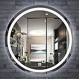 EMBALAJE Y SERVICIO: El espejo de baño LED se ha sometido a pruebas anti-caída, el embalaje es resistente. Si tiene algún problema, contáctenos en cualquier momento, le brindaremos un servicio satisfactorio.