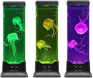 Electric Jellyfish Tank Table Lamp with Color Changing Light Gift for Kids Men