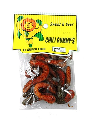 El Super LeonPeg Chili Gummy, Count 12 (2.5-oz) - Sugar Candy/Grab Varieties & Flavors