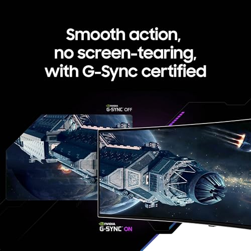 The sleek and modern design of the Odyssey OLED G93SC from a side angle