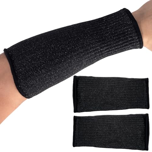 Lekgavd black elastic protective arm sleeves