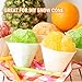 AQUEENLY 100 Snow Cone Cups, Wax Coated Leakproof Cone Paper Cups for Slush, Shaved Ice, Water - 6OZ, White
