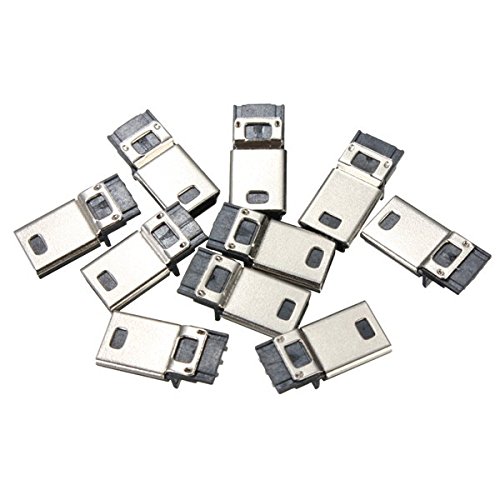 Cltgxdd 1-5 Pezzi Micro Mini USB Maschio 10 Pin USB 10 Pin PCB Connettore Adattatore Spina Piatta Per Presa MP3 MP4 - Foto 7
