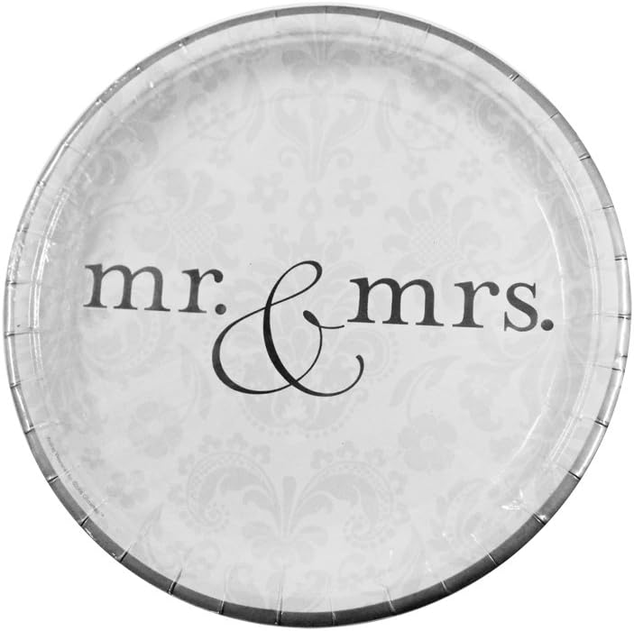 Mr. and Mrs. 10.5" Dinner Plates (8 count)