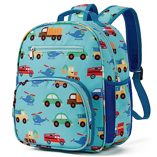Telena Kids Backpack for Boys Girls, Cute Water Resistant Toddler Preschool Bag with Adjustable Padded Straps, Blue Unicorn