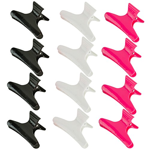 Hairstyling Tools Set Kit Lot of 12pcs Hair Crab Claws Updos Butterfly Grips Jaw Clips Barrettes In 3 Colors