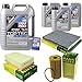 Produktbild QR-PARTS 69323350 Filter Set Inspektionspaket 8 Liter Liqui Moly Motoröl Top Tec 4600 5W-30 MANN-FILTER Innenraumfilter Luftfilter Ölfilter
