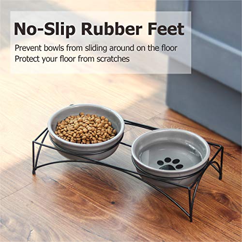 Y YHY Cat Food Bowls,Elevated Cat Bowls,Raised Pet Food Water Bowls with Stand,Ceramic Pet Bowls for Cat or Dogs,12… - Image 7