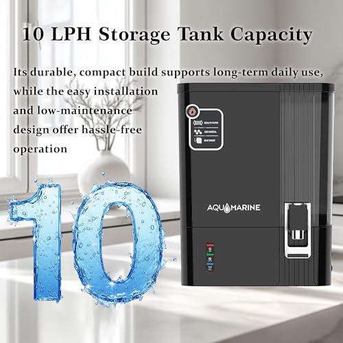 Image of Aqua Marine 4 in 1 Copper + minerals RO Water Purifier for home with 10 Stage Purification Filtration, UV, UF, TDS Adjuster and 10 Liter Large Storage Tank, Suitable for all type of water supply