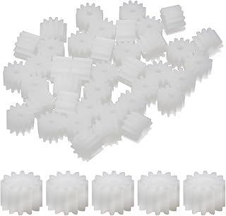 Othmro 40pcs Plastic Gears 12 Teeth Model 122A Reduction Gear Plastic Worm Gears for RC Car Robot Motor