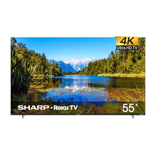 Sharp Aquos Frameless 4K UHD LED Smart TV de 55" - Roku TV con WiFi