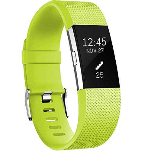 GEAK Replacement Bands for Fitbit Charge 2, Fitbit Charge2 Wristbands,Small,Lime