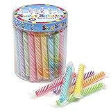 Sweet Spindles Mini Hard Candy Sticks - 50-Piece Jar (Assorted)