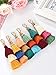 Tatuo 6 Pieces Handmade Bohemian Tassel Keychain Tassels Bag Key Chain Charm Handbags Pendant Key Chain Rings(Color Set 1)